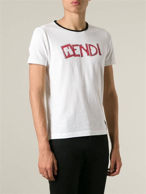 white fendi shirt free shipping|fendi t shirt i offer.